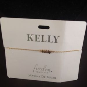 Brand New Gold plated name Bracelet(KELLY)